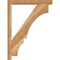 Ekena Millwork Balboa Block Rough Sawn Bracket w/ Offset Brace, Western Red Cedar, 4"W x 24"D x 32"H BKT0402X24X32BOA05RWR - alternate 4